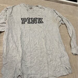 Pink gray shirt